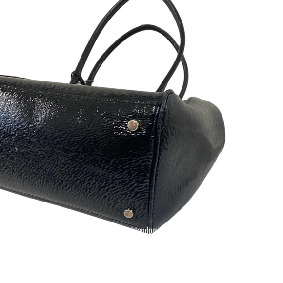 Kate Spade Black Tri-Compartment Patent Tote EUC - Picture 8 of 16